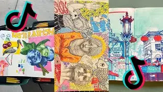 ART SKETCHBOOK 📖 TIKTOK compilation [NO OUTROS] | Read desc #194