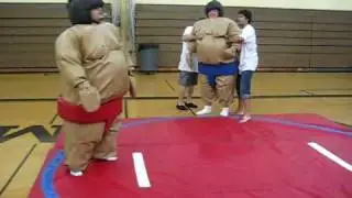 fat kid gets beat up in a sumo suit