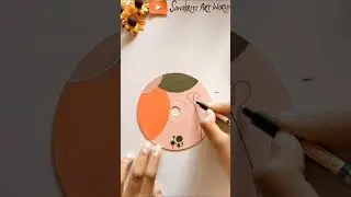Easy CD💿 Boho Art #easy #trending #viral #art #shortvideo #craft