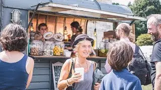 Vintage Bar Box&trade; Horsebox Catering Trailer Brand Activation Hire - TIOSK at Wilderness Festival