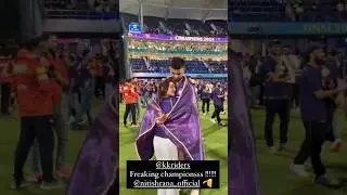 KKR player Celebrate IPL Final 2024 win #ipl2024