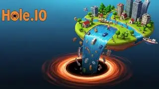 Hole io  Black Hole Island Adventure Part 9