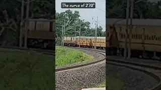 Train at curve #bollywood #travel #train #indianrailway #locomotive #curves #icfcoaches #old