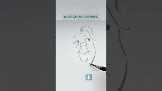 Quick Drawing Caricature - speed draw a funny woman
