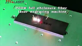 🎥 200W Full Enclosure Fiber Laser Engraving Machine in Action