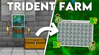 BEST TRIDENT FARM in 1.21 Minecraft Bedrock !