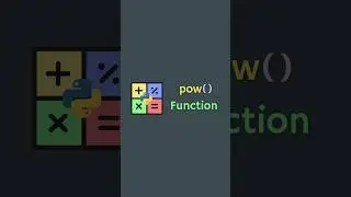 pow() function in python #programming #coding #python