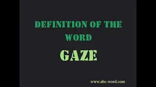 Definition of the word 