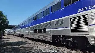 8/31/25 Pre: Amtrak Pacific Surfliner 580 passes by Pioneer crossing