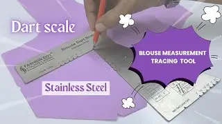 How To Use Dart Scale|Link in description👇🏻|Now blouse tracing made easy|Stainless seel dart scale