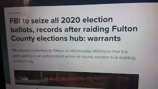 US Democracy Election Scams Rigged systems.FBI,DOJ raids Fulton County State of Fraudia 2020 ballots
