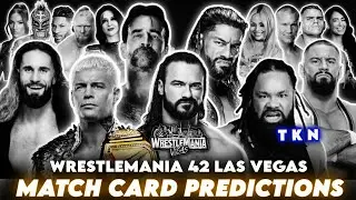 WWE Wrestlemania 42 Las Vegas Match card predictions [ V2 ]