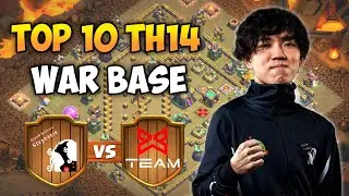 Top 10 TH14 War Base with Link | Queen Walkers vs X Team & M.S Esports vs Chacha Esports Bases