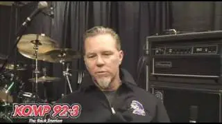 Metallica's James Hetfield talks with Carlota of KOMP 92.3 The Rock Station Part 2