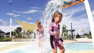Water park and play space at The Mill at Moreton Bay