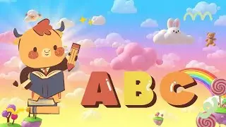 KIDS ABC SONG 🐶🍎 | #KidsPoem #FriendlyMonsters #TippyToe #ChildrenAnimation