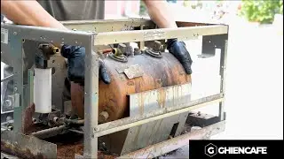 Quy trình dọn vệ sinh tổng thể máy pha cà phê...