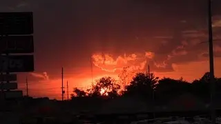 SUNSET TIME LAPSE Over Route 46 West Totowa, NJ June 6th 2016