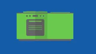 Cooking Range and Counter Blue Screen - Green Screen Footage