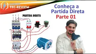 Partida direta de um motor trifásico - super fácil - parte 01
