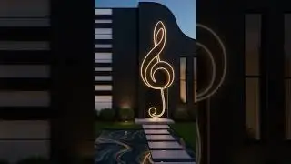 🎶 Incredible Music-Inspired House Design | Modern Architecture#shorts #home #epoxyart #design #music
