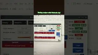 Scalper app testing with Flattrade api #optionbuying #shorts #shortvideo #stockmarket