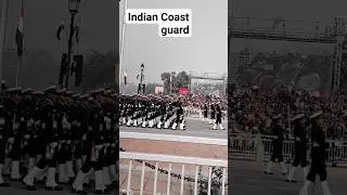 Indian coast guard parade on kartvya path #icg #icg vacancy #shorts republic day #viralshorts #icg