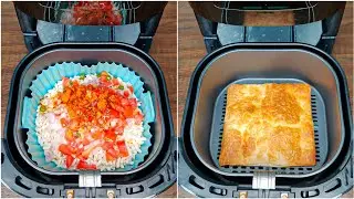 Viral Recipes in AIR FRYER 🍟 Popcorn in AIR FRYER 🍿 Maggi 🍜 Easy Snacks + Pizza + Egg | Arzina