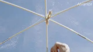 Alvantor Bubble tent how to install support poles