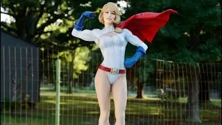 SIDESHOW POWER GIRL PREMIUM FORMAT STATUE REVIEW