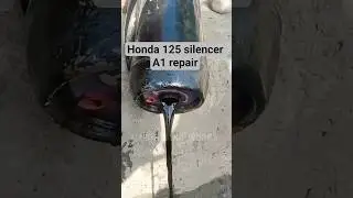 🧪 Honda 125 Silencer Repair Without Welding 😱 | Chemical Se Full Fix 🔧🏍️