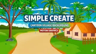 Village morning background no copyright 4K | Village Landscape Animation | No Copyright Video