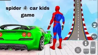 spider car stunt 3D superhero  car games