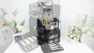 Relavel Hairstylist Travel Bag With Adjustable Dividers And Shoulder Strap