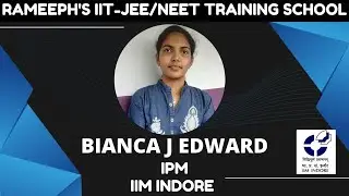 RIITS Experience | Bianca J Edward | IPMAT | IIM - Indore |  RIITS Kollam