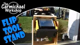 Flip Tool Stand Demo - DIY Space Saving Tip for a Small Woodworking Shop