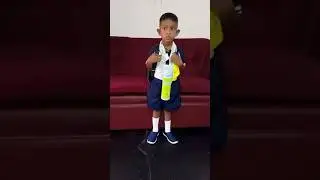 My son's first day of preschool❤️#happy#goodday#viral#fristday#myson