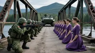 Critical moment! Ukrainian girls are saved from brutal execution by a Russian general.