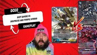 Aegisdramon Battles the Fearsome Purple Hybrid and the Digi Police!
