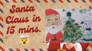 𝙌𝙪𝙞𝙘𝙠 & 𝙀𝙖𝙨𝙮 𝙎𝙖𝙣𝙩𝙖 𝘾𝙡𝙖𝙪𝙨 🎅 𝘿𝙧𝙖𝙬𝙞𝙣𝙜 𝙃𝙖𝙘𝙠𝙨 🤯 #christmas #santaclaus #christmastree #snowman #drawing