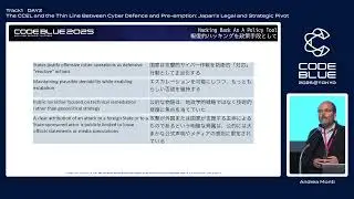 [CB25]The CCEL and the Thin Line Between Cyber Defence and Pre-emption&hellip;