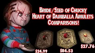 Bride/Seed of Chucky Heart of Damballa Amulets Comparisons! (TOTS, Frightcrate, HaddazzaHorrorStore)