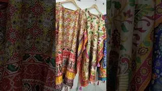 #Silk Kaftan #designer #printed #digital #New look # Plz suscribe my channel for new collections