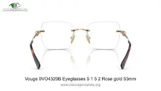 Vouge 0VO4320B Eyeglasses 5 1 5 2 Rose gold 53mm