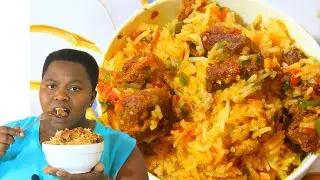 GUTEKA UMUCERI N'INYAMA KU  BURYO BUDASANZWE // BEST BEEF MEAT AND RICE RECIPE AT HOME