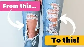 DIY Fashion Fix: Hand Sew Your Distressed Jeans Like a Pro