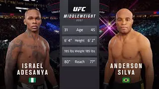 UFC 4 - Israel Adesanya vs Anderson Silva (CPU vs CPU) [4K 60FPS]