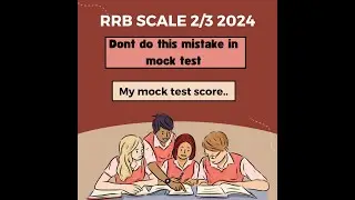 My mock test score  II  IBPS RRB SCALE 2/3 2024 II  Lets study now  II  Don't miss it.