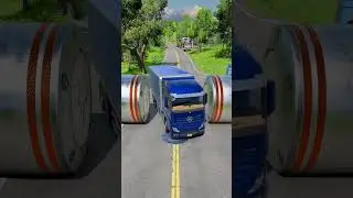 BeamNG drive vs crash || beamng bus bollard Hol crash ||@King-Games @beastanimations