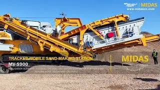 Track moving vertical axis impact crushing station - (MV-S900).